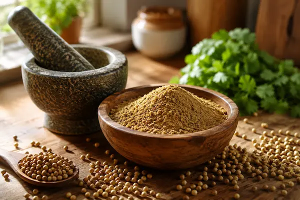 طرز تهیه پودر گشنیز در خانه