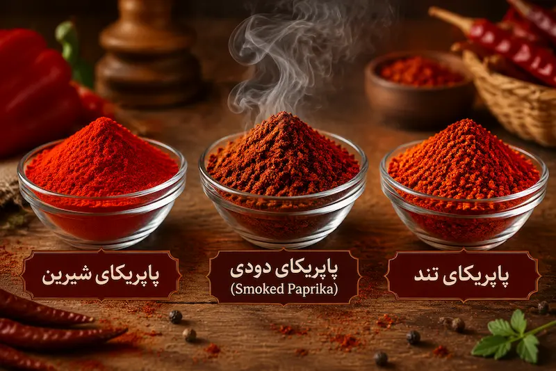 انواع پودر پاپریکا