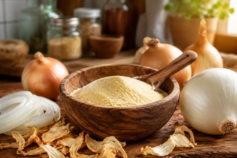 سیر تا پیاز پودر پیاز؛ طرز تهیه خانگی، خواص درمانی و کاربردهای شگفت‌انگیز در آشپزی