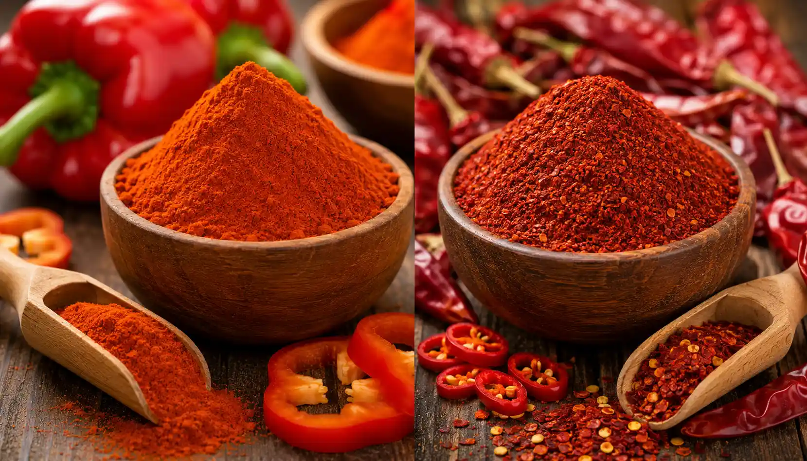 تفاوت پاپریکا و فلفل قرمز؛ کدام برای غذای شما بهتر است؟