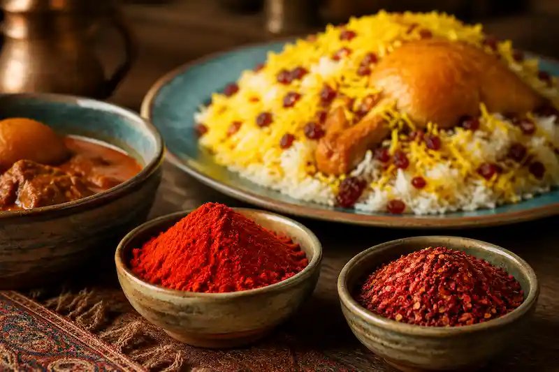استفاده از پاپریکا و فلفل قرمز در غذاهای اصیل ایرانی