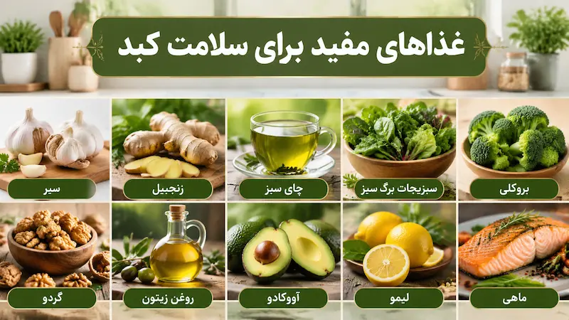مواد غذایی برای سلامت کبد