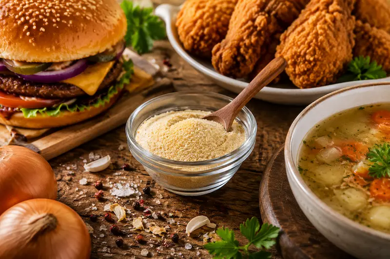 کاربردهای پودر پیاز در آشپزی