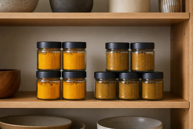 نحوه نگهداری زردچوبه و ادویه کاری