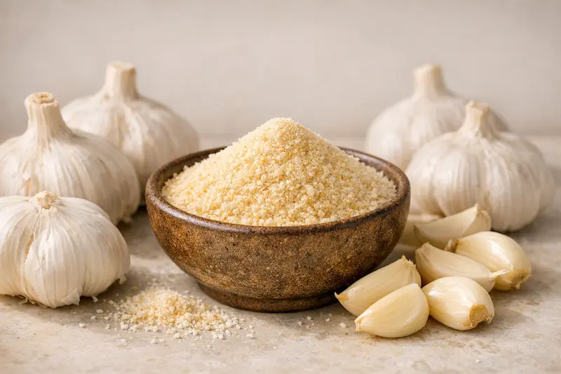 پودر سیر خانگی با سیر تازه
