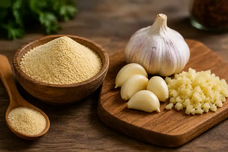 تفاوت پودر سیر با سیر تازه