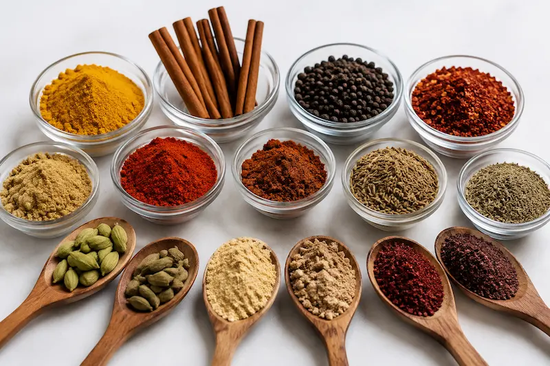 ماندگاری انواع ادویه