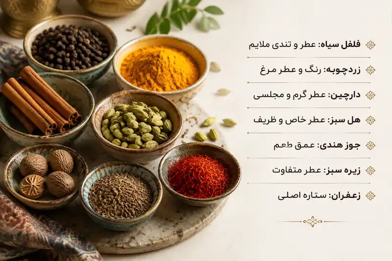 بهترین ترکیب ادویه برای مرغ ته چین