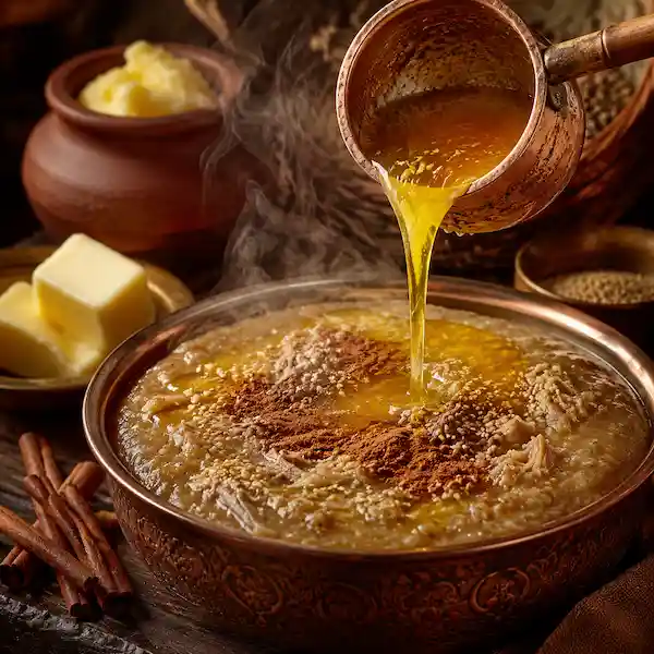 راز عطر و طعم حلیم؛ روغن حیوانی یا کره محلی؟
