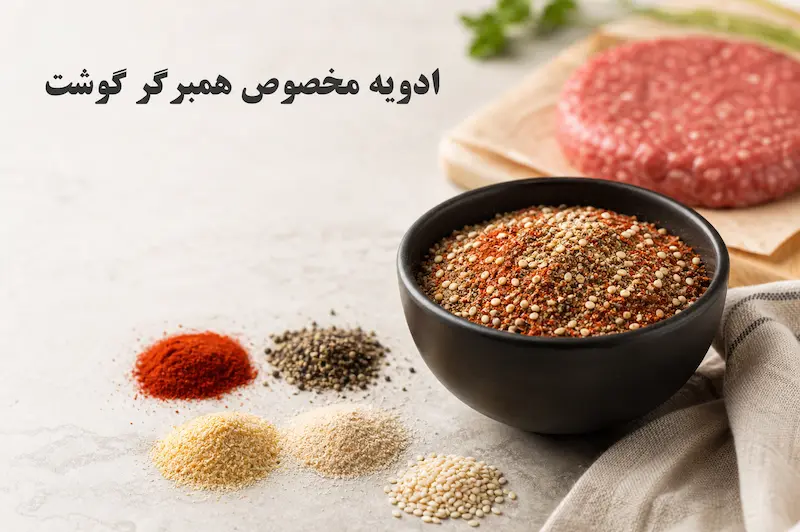 طرز تهیه ادویه مخصوص همبرگر گوشت و مرغ در خانه