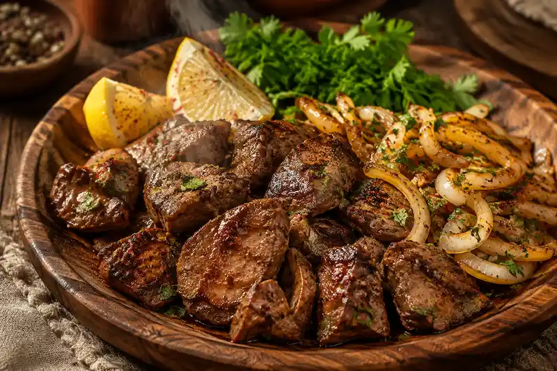خوشمزه شدن جگر