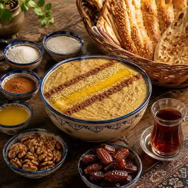تزیین روی حلیم